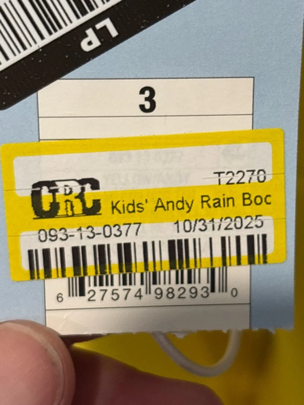 Cat and Jacks Andy Kids Yellow Rubber Rain Snow Mud Boots Youth Size 3
